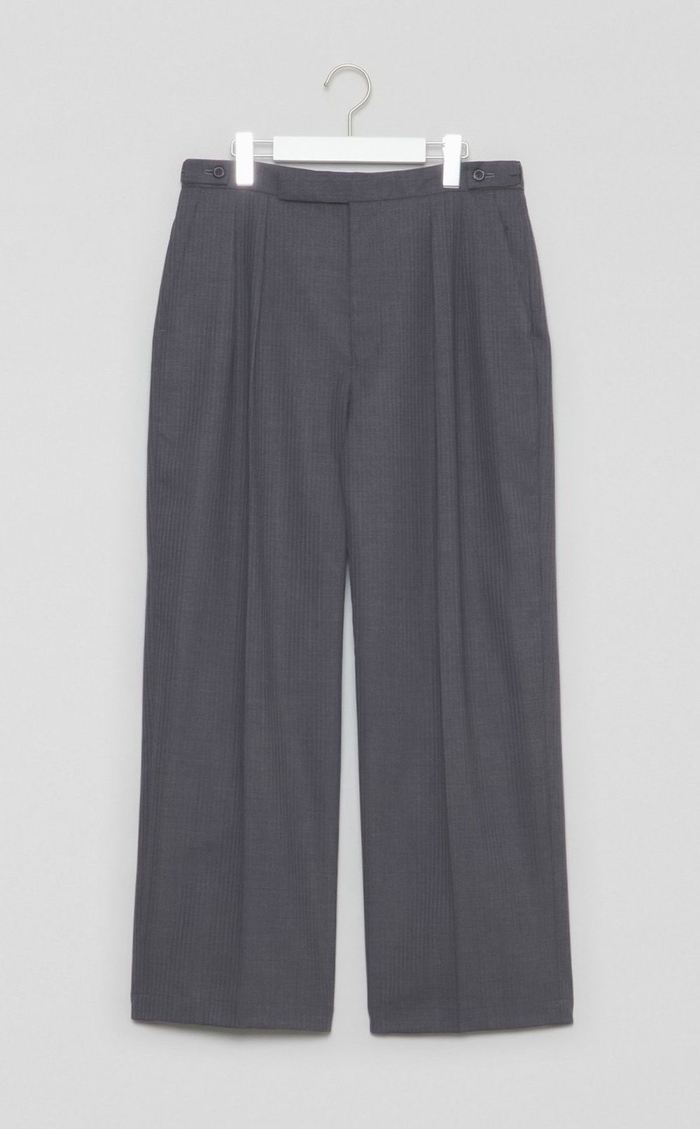 シャドーストライプ2タックパンツ