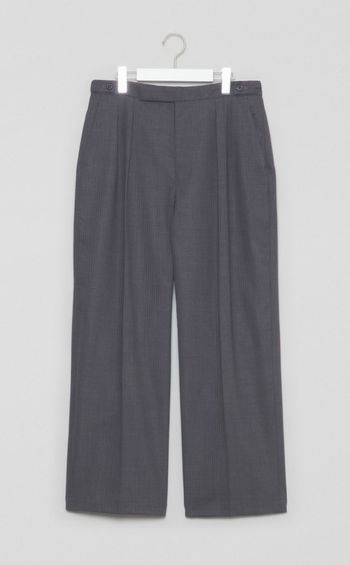 シャドーストライプ2タックパンツ