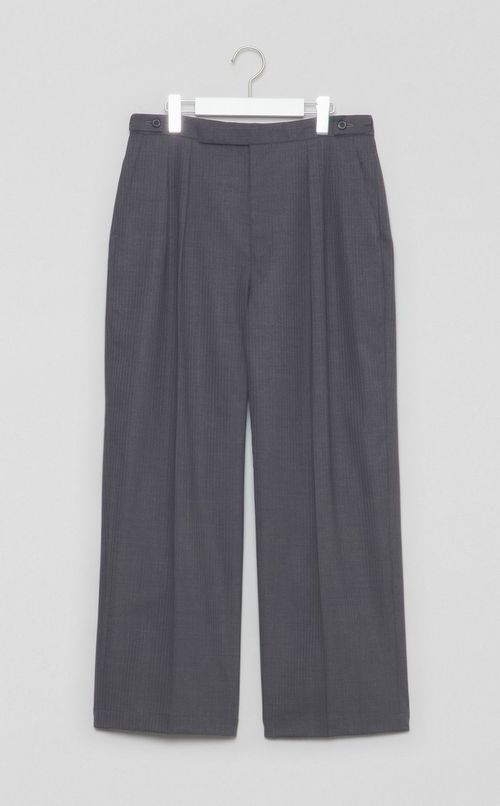 シャドーストライプ2タックパンツ