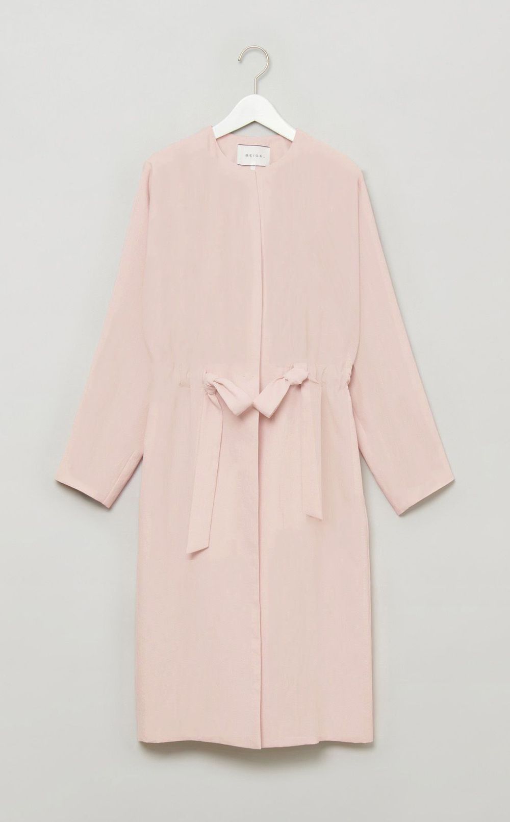 ドルマンスリーブノーカラーコート