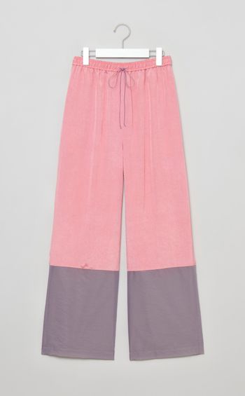 パネルロングイージーパンツ