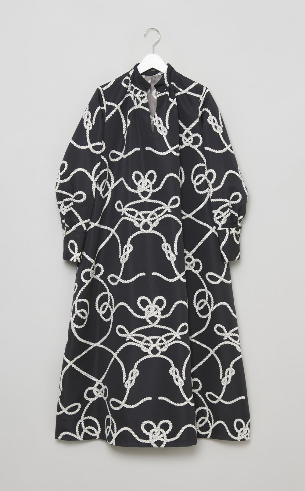 ロープ柄スキッパーワンピース