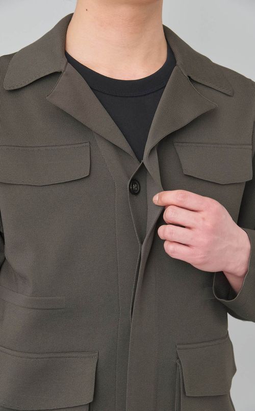 ニットミリタリーブルゾン