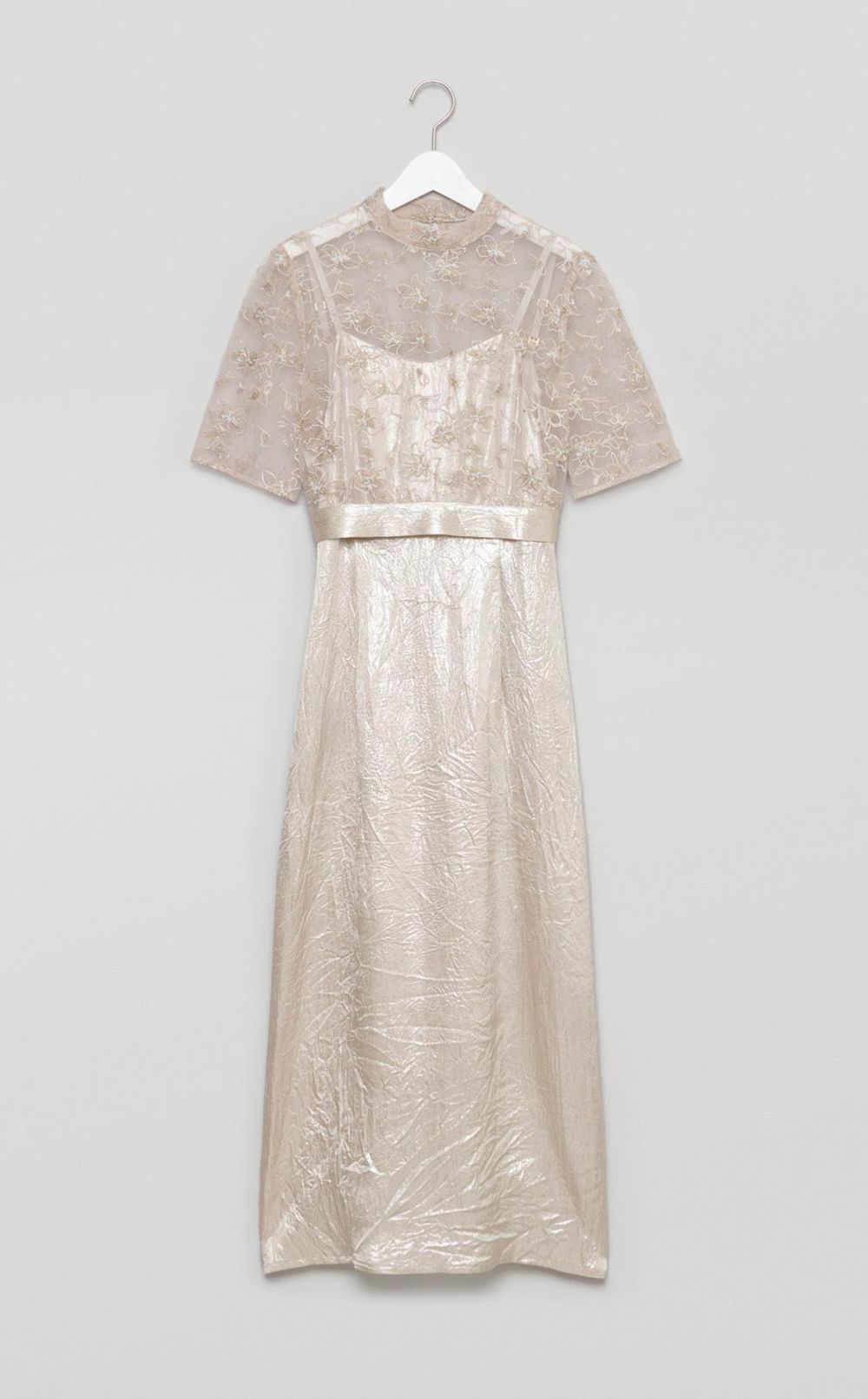 フラワーオーガンジーセットドレス