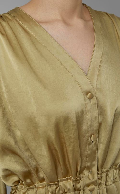 【別注】草木染めギャザーワンピース