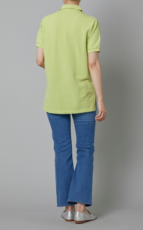 ソリッドピケポロシャツ