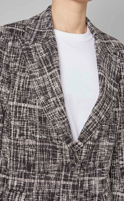 チェックジャガードテーラードジャケット