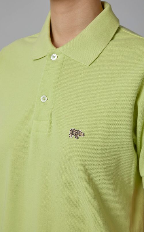 ソリッドピケポロシャツ