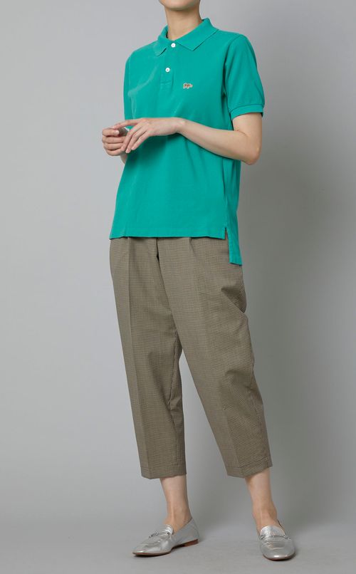 ソリッドピケポロシャツ