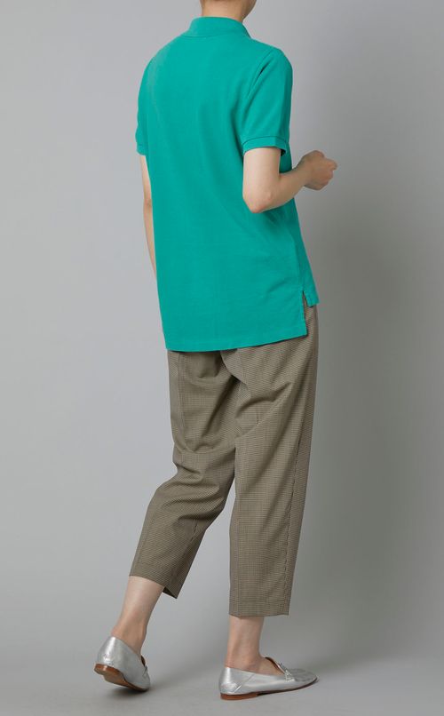 ソリッドピケポロシャツ