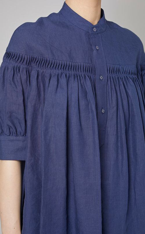 リネンタックフレアシャツ