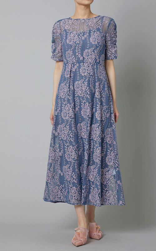 2way配色レースワンピース