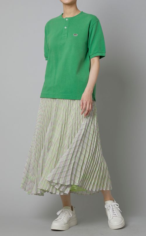 ノーカラーヘンリーネックプルオーバー