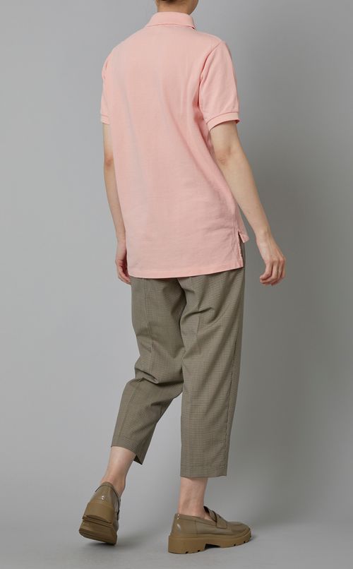 ソリッドピケポロシャツ