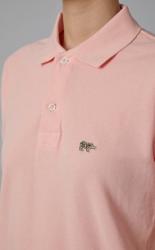 ソリッドピケポロシャツ