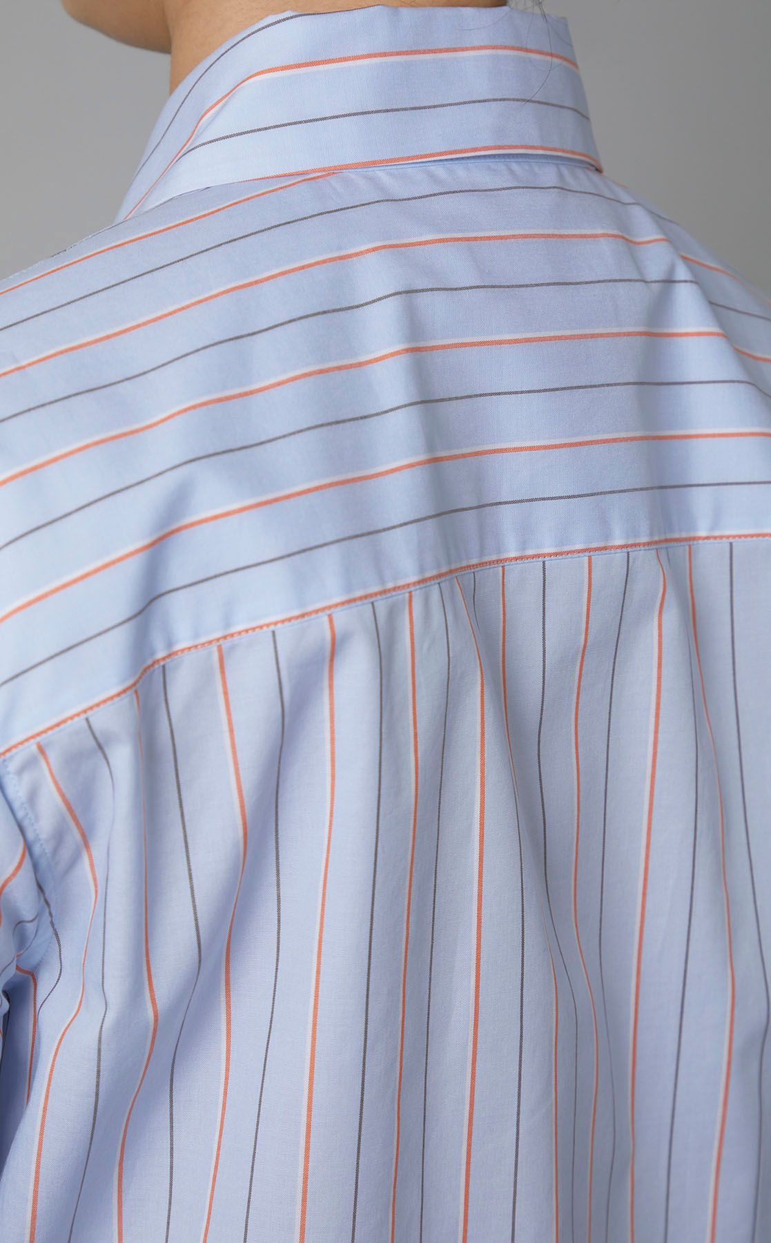 MARNI コットンストライプクロップド半袖シャツ