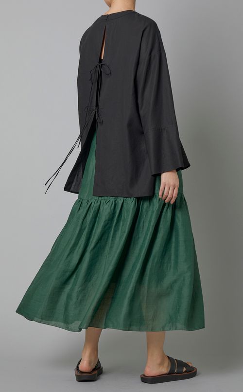 バックリボンプルオーバーブラウス