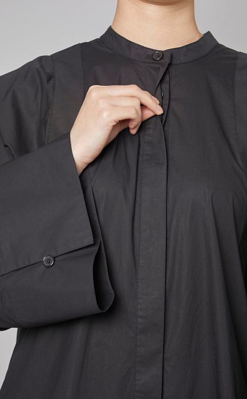 コッ卜ンワイドカフシャツワンピース