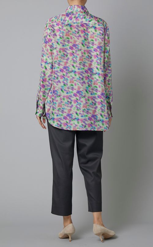 マルチプリントロングスリーブシャツ