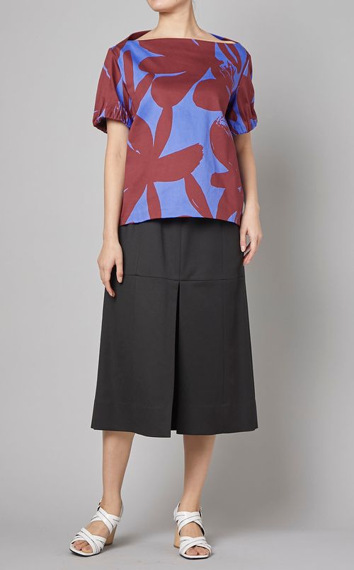 ハイウエストギャザーペンシルスカート