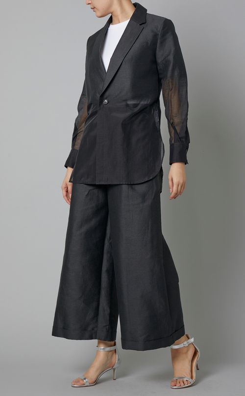 コットンリネンテーラードシャツジャケット