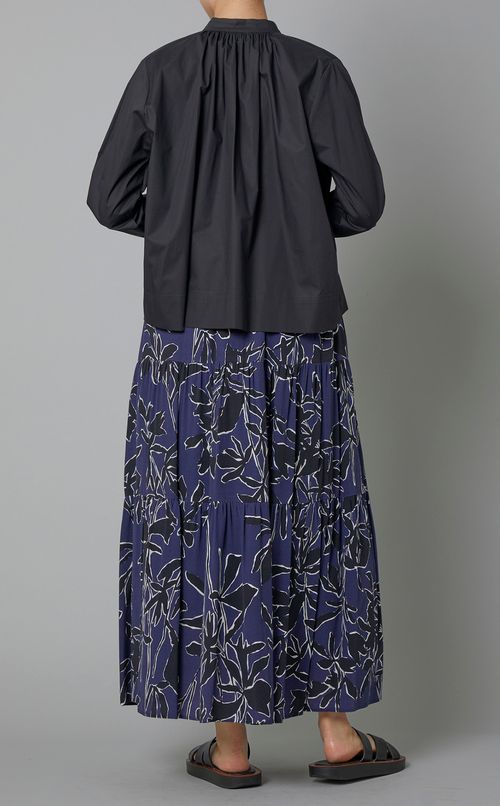 スキッパーギャザーブラウス