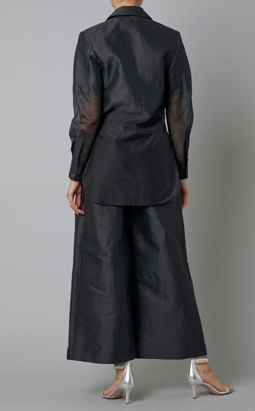 コットンリネンテーラードシャツジャケット