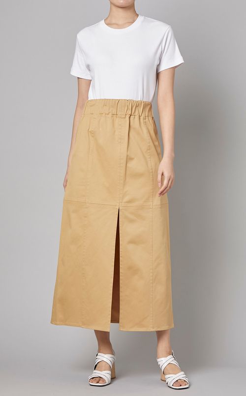 ハイウエストスリットペンシルスカート