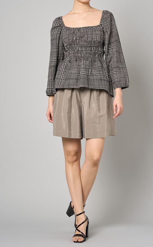 ドローストリングギャザーキュロット