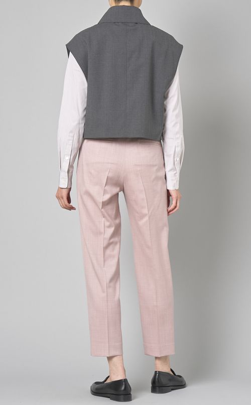 バックサテンクロップドベスト