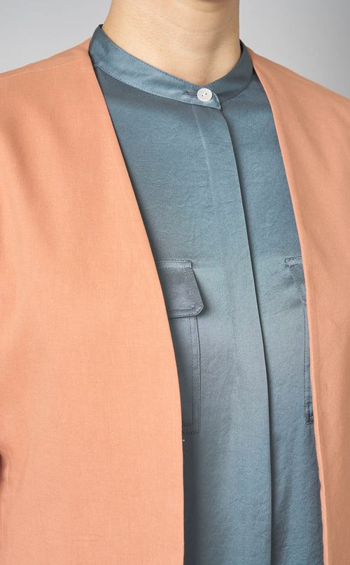 ストレッチノーカラージャケット