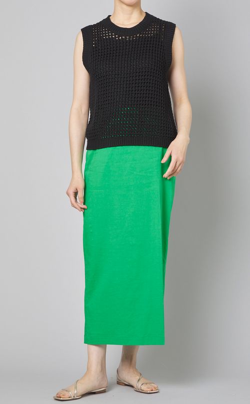 ツイストクルーネックニットベスト