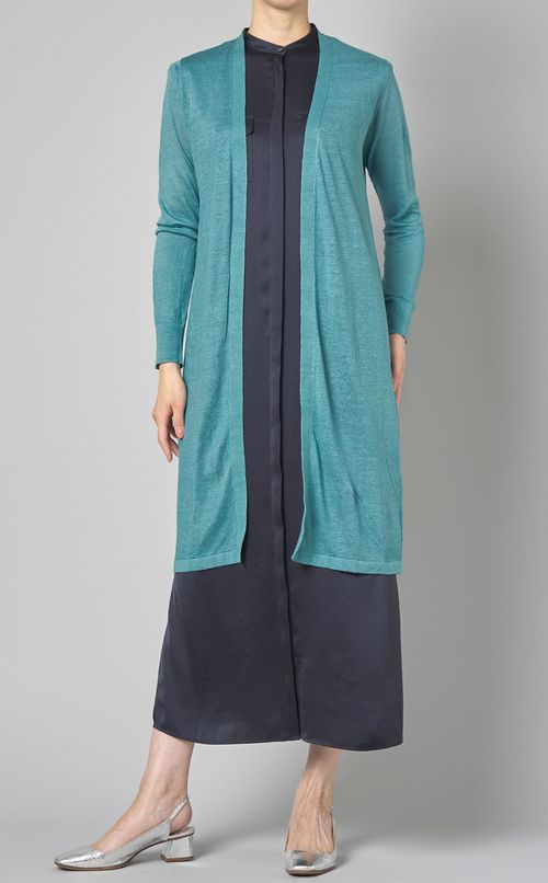 クラッシュサテンシャツワンピース