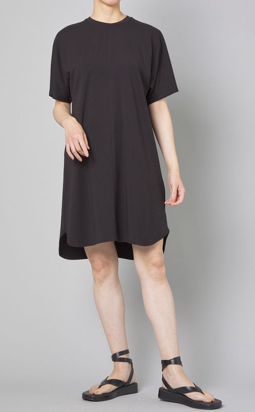 ドルマンスリーブジャージーワンピース