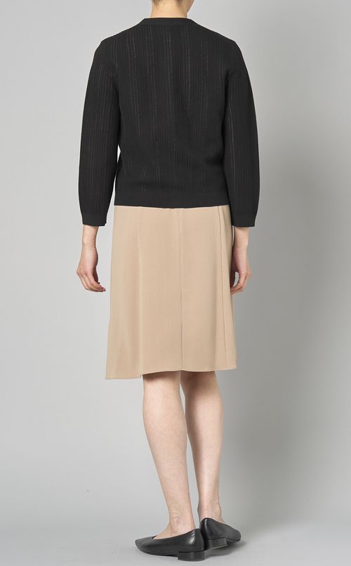 Vネックショートニットカーディガン