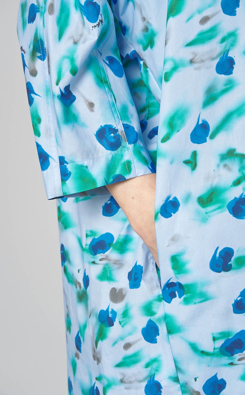 関税送料込【MARNI】花柄コットンシャツドレス MARNI|コットンフラワープリントシャツワンピース