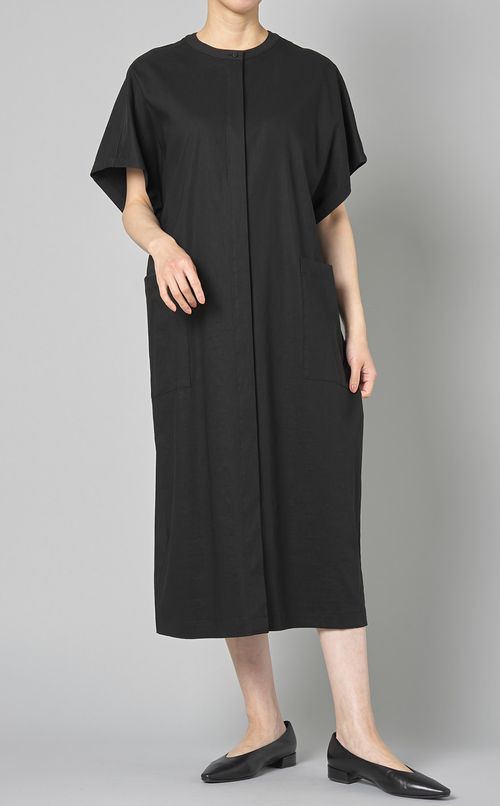 クルーネックシャツワンピース