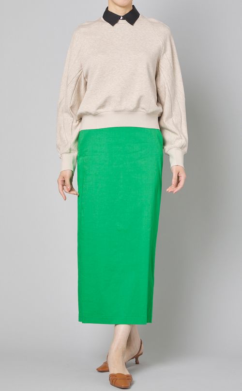 クルーネックニットプルオーバー