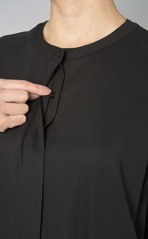 クルーネックシャツワンピース