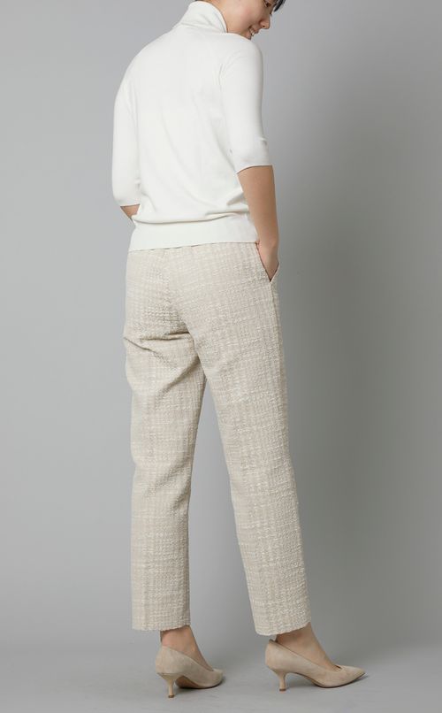 ジャカードストレートパンツ