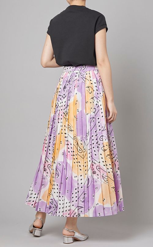 バンダナプリントプリーツスカート