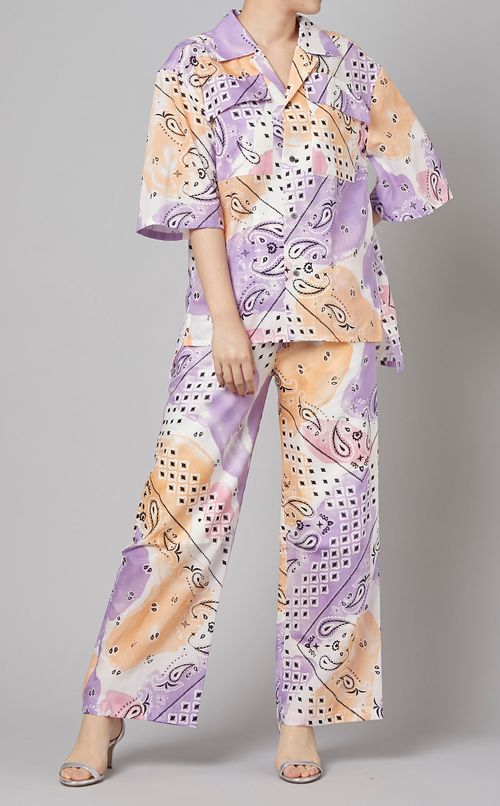 バンダナプリントイージーパンツ