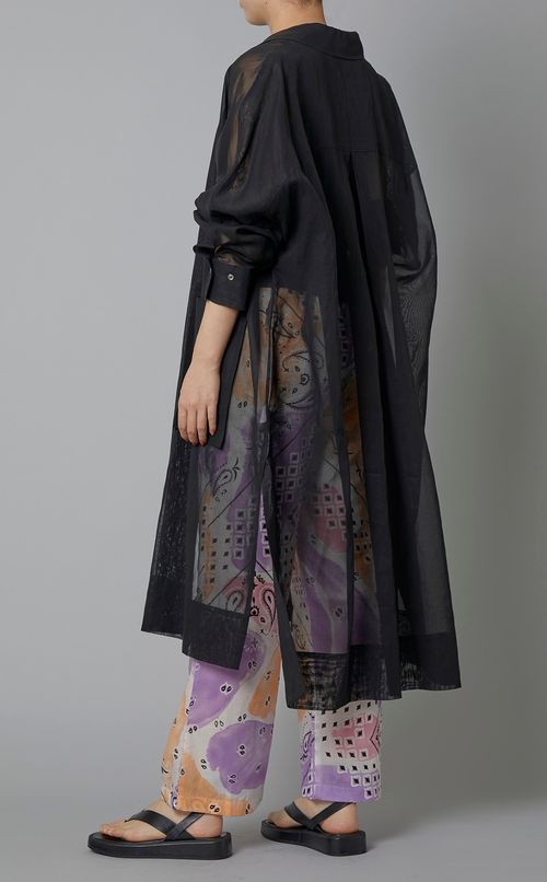 コットンオーガンジーシャツコート