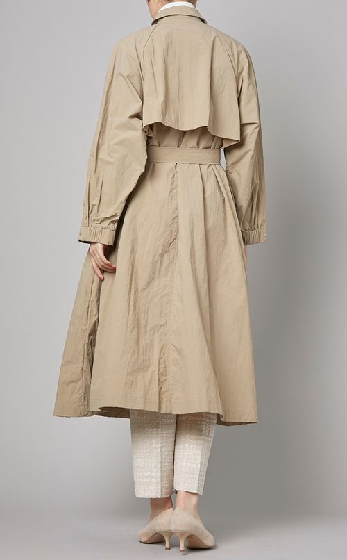 タフタAライントレンチコート
