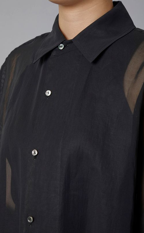 コットンオーガンジーシャツコート