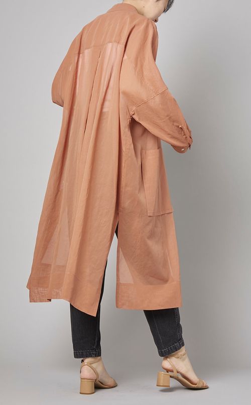 コットンオーガンジーシャツコート