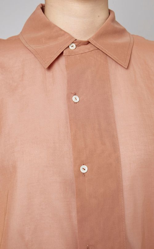 コットンオーガンジーシャツコート