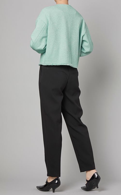 ツイードノーカラージャケット