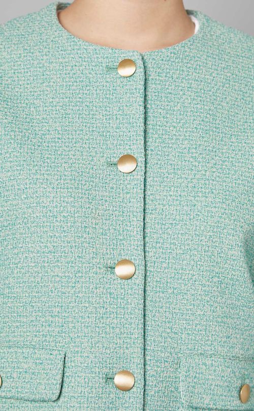 ツイードノーカラージャケット