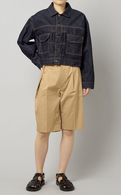 ショート丈デニムジャケット